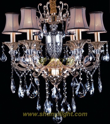 【批發91023-6款歐式簡約奢華水晶燈 蠟燭水晶吊燈】價格,廠家,圖片,吊燈,中山市舜藝燈飾電器-