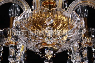 【【企業(yè)集采】金色6頭水晶燈J6 餐廳吊燈 客廳水晶燈 現(xiàn)代水晶燈】價格,廠家,圖片,吊燈,中山市古鎮(zhèn)燈隆照明電器廠-